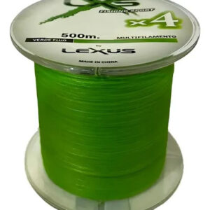 Multifilamento Lexus 4X 0,10mm/ 6,00kg-14Lb/500mts Verde Fluo