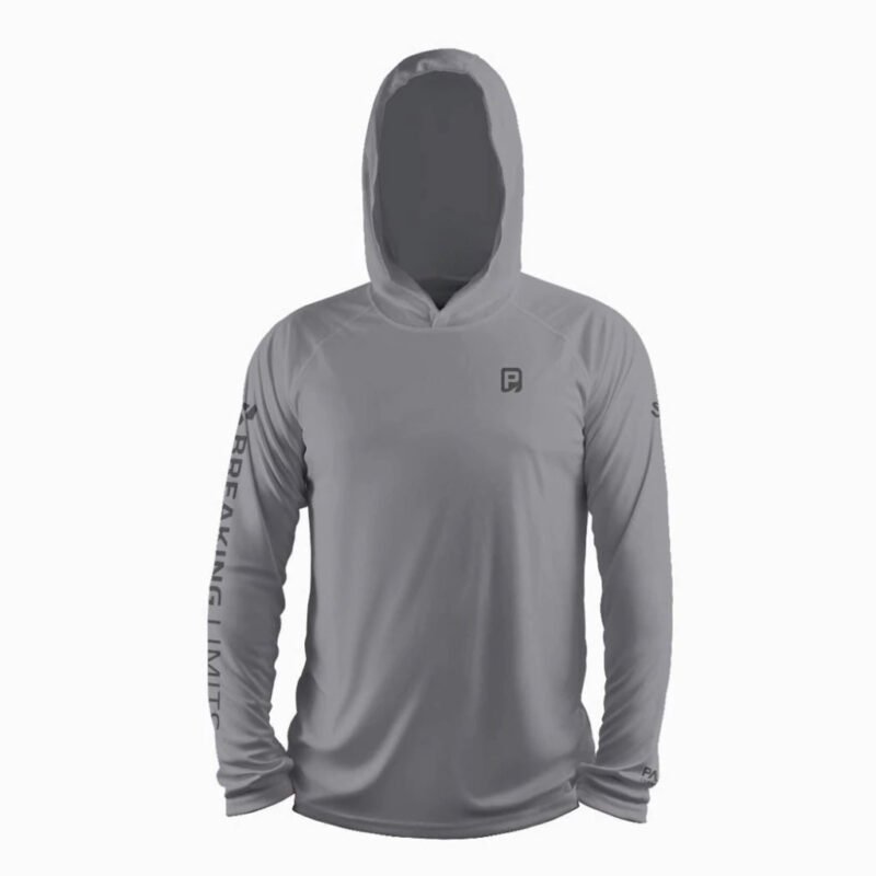 Remera Breaking Limits Gris Acero con Cap C.payobl Full Color Manga Larga Uv Hombre 3XL Payo