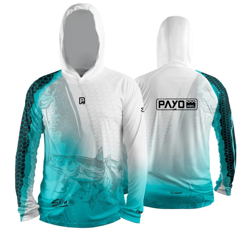 Remera Pejerrey con Capucha C.1006P Manga Larga Uv Hombre S Payo