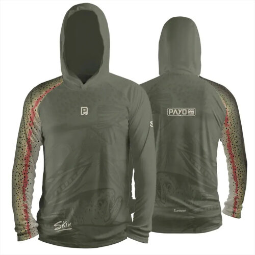 Remera Skin Trucha con Capucha C. Manga Larga Uv Hombre XS Payo