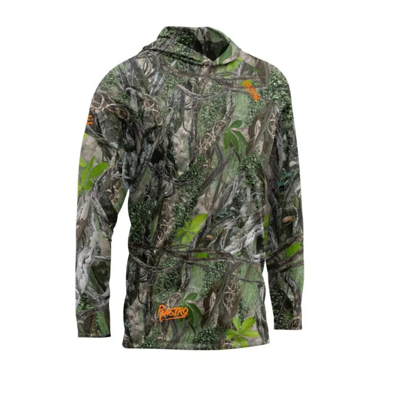 Remera Yunga Camuflada con Capucha C. Manga Larga Uv 3XL Hombre 3XL Payo