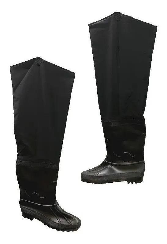 Bota Wader Nª 42 Pvc Pierna Completa Red Fish