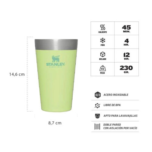 Vaso Pinta 473 Ml Citron/Verde Stanley