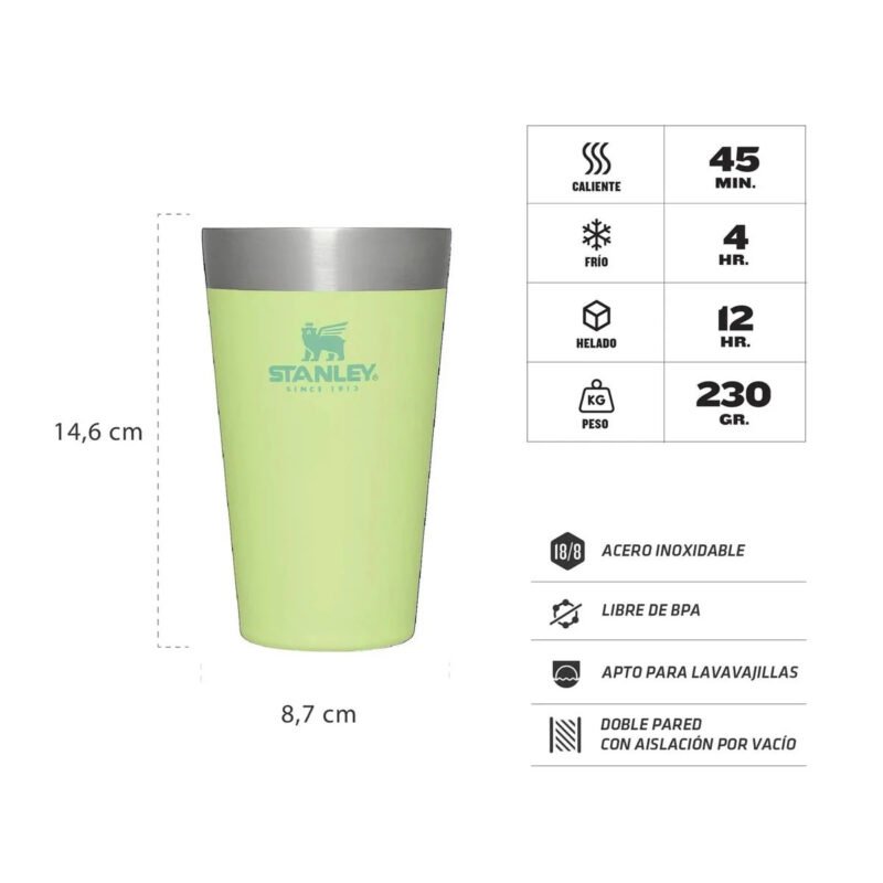 Vaso Pinta 473 Ml Citron/Verde Stanley