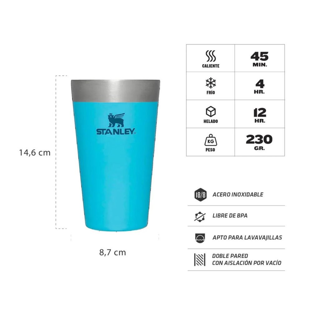 Vaso Pinta 473 Ml Pool/Turquesa Stanley Vaso Pinta 473 Ml Pool/Turquesa Stanley