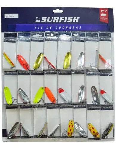 Cuchara Set- Hol24 Ondulante Holografica 14 Gr/Largo 9 Cm Surfish Cuchara Set- Hol24 Ondulante Holografica 14 Gr/Largo 9 Cm Surfish