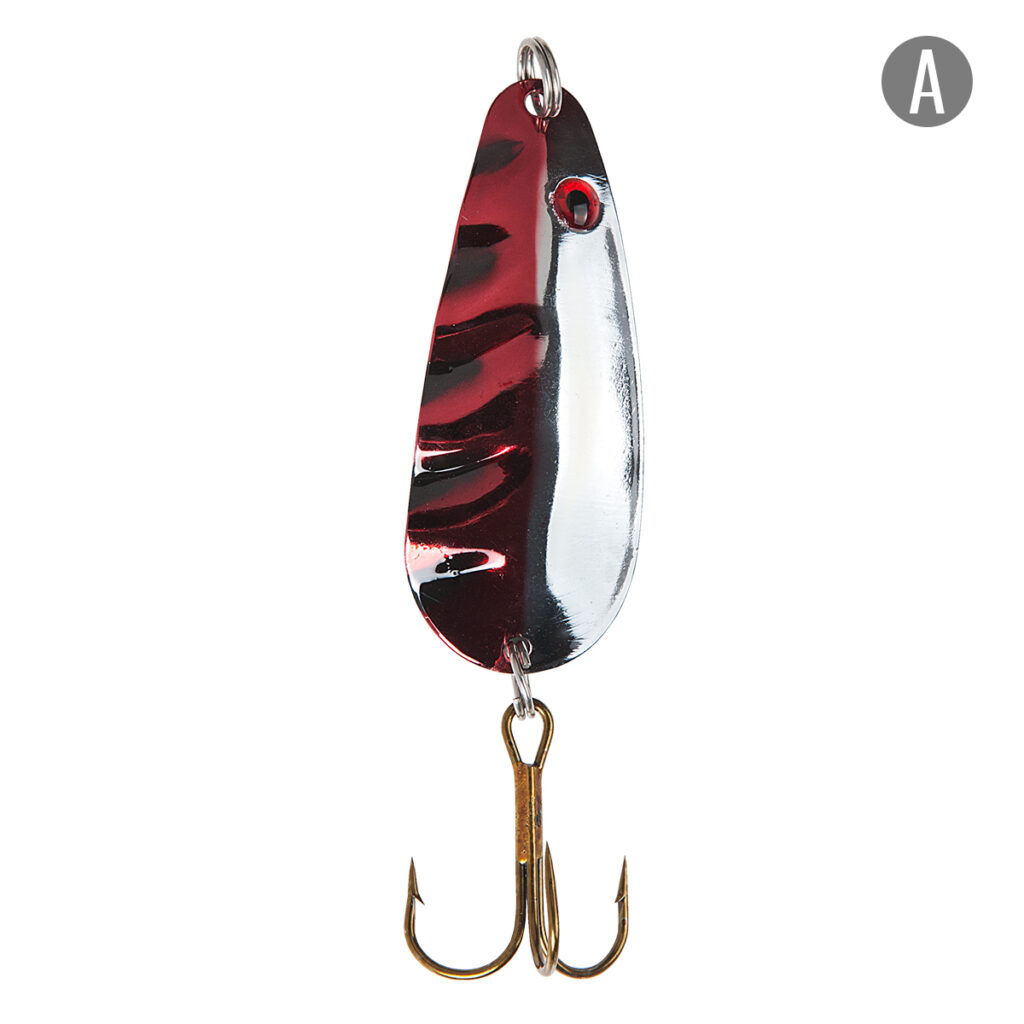 Cuchara -21045 12,5Grs Plateado y Rojo Waterdog