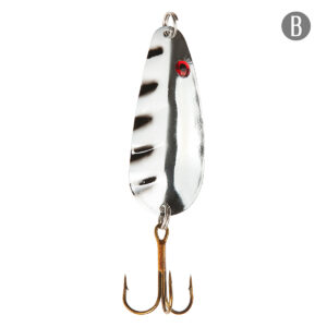 Cuchara Waterdog -21048 12,5Grs Plateada, Blanca y Roja