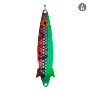 Cuchara Waterdog Tb28Hgpm Tobix Spoon Soft Hologram 28 Gr Verde y Rojo