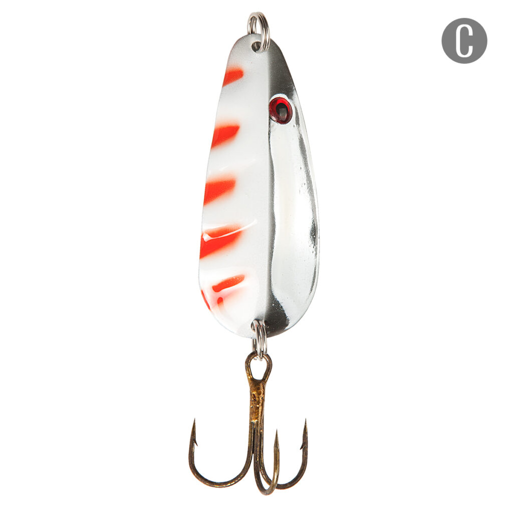 Cuchara WH108-21049 12,5Grs Plateada, Blanca y Negra Waterdog