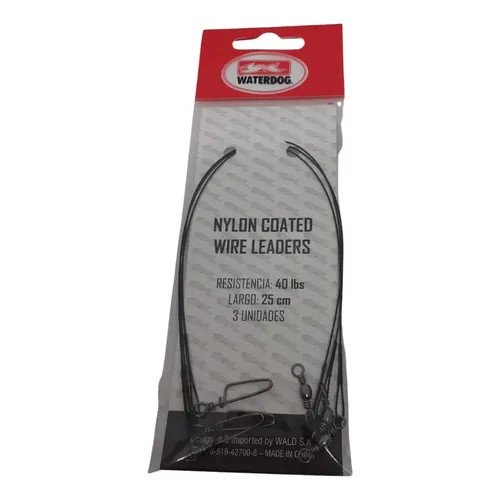 Leader Cable Acero 40Lb/25 Cm 3 Unidades Waterdog Leader Cable Acero 40Lb/25 Cm 3 Unidades Waterdog