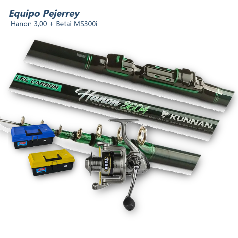 Equipo Pejerrey Para Quienes Ya Saben — Caña + Reel + Caja + Accesorios
