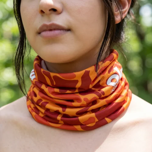 Bandana Okuma Secado Rapido Camuflado Naranja