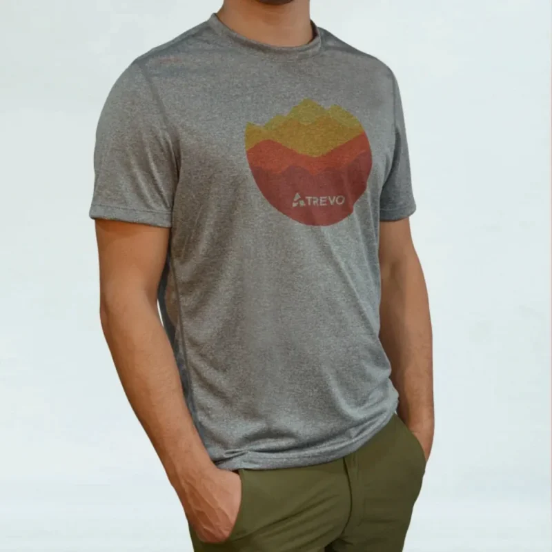Remera Trevo Tabaquillo Hombre Manga Corta Gris