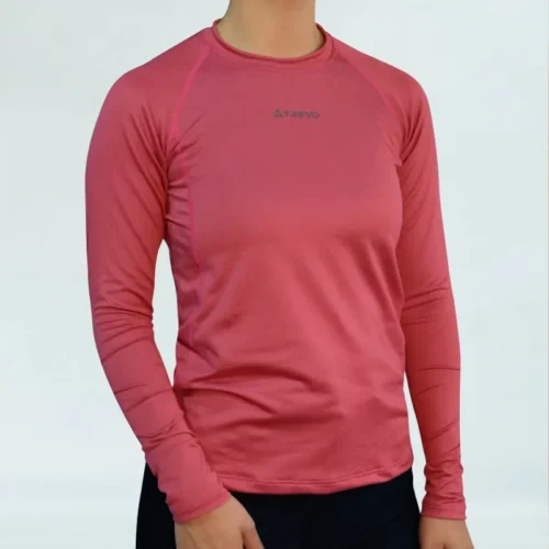Remera Trevo Travesia Mujer Manga Larga Frambuesa