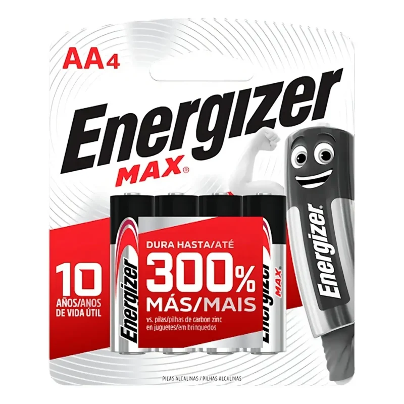 Pilas Energizer Aa Chica Blister X 4 Unidades