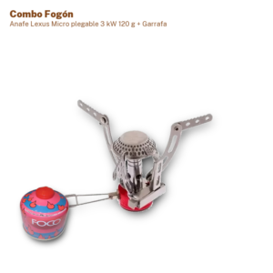 Anafe Lexus Micro plegable 3 kW 120 g + Garrafa Rosca