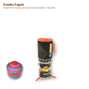 Anafe NTK Azteq Jet Cook para Alta Montaña + Garrafa Rosca