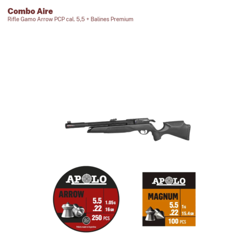 Rifle Gamo Arrow PCP cal. 5,5 + Balines Premium