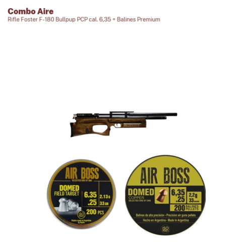 Rifle Foster F-180 Bullpup PCP cal. 6,35 + Balines Premium