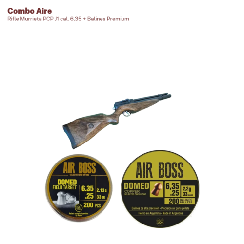 Rifle Murrieta PCP J1 cal. 6,35 + Balines Premium