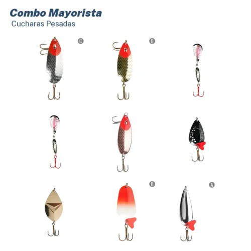Combo Mayorista Cucharas Pesadas para Río (47 Unid.)