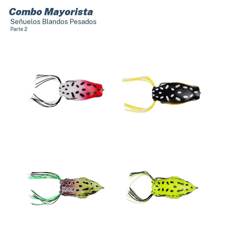 Combo Mayorista Ranas y Plops Pesados Waterdog (24 Unid.)