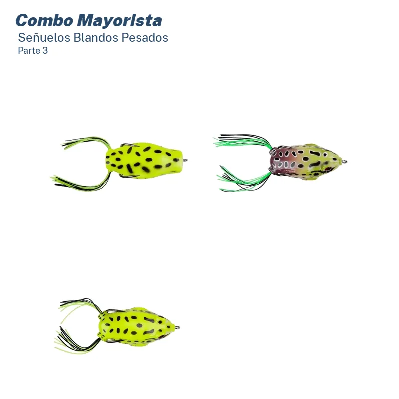 Combo Mayorista Ranas y Plops Pesados Waterdog (24 Unid.)