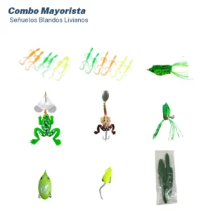 Combo Mayorista Señuelos Blandos Variada Liviana (51 Unid.)