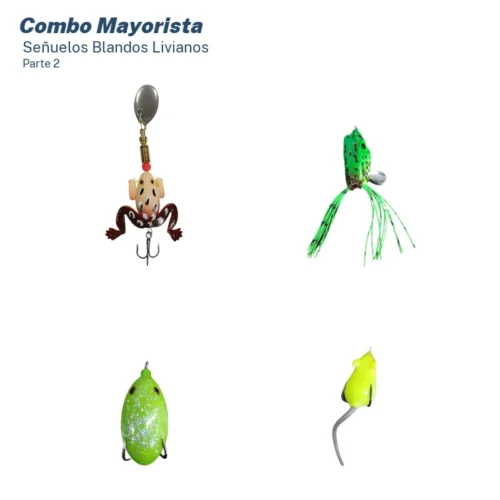 Combo Mayorista Señuelos Blandos Variada Liviana (51 Unid.)