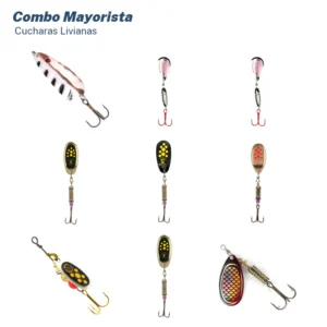 Combo Mayorista Cucharas Giratorias y Ondulantes (51 Unid.)