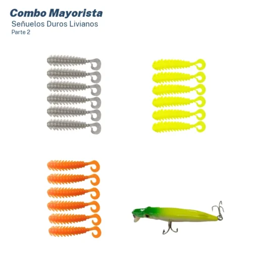 Combo Mayorista Señuelos Duros Variada Liviana (53 Unid.)