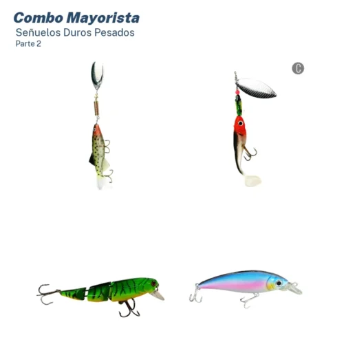 Combo Mayorista Señuelos Duros Variada Pesada (41 Unid.)