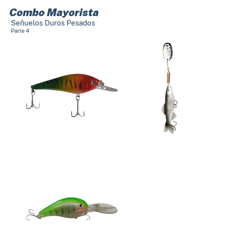 Combo Mayorista Señuelos Duros Variada Pesada (41 Unid.)