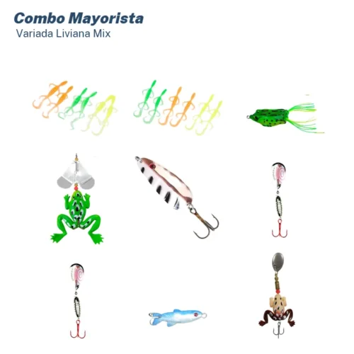 Mega Combo Mayorista Pesca Variada Liviana (126 Unid.)