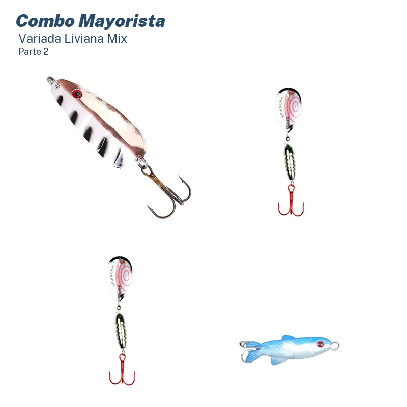 Mega Combo Mayorista Pesca Variada Liviana (126 Unid.)