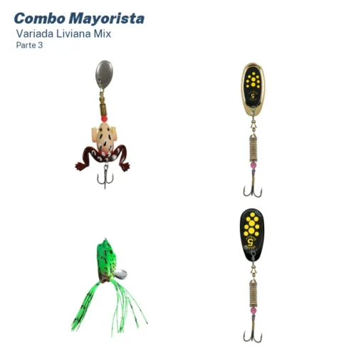 Mega Combo Mayorista Pesca Variada Liviana (126 Unid.)