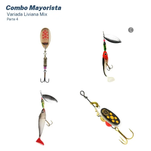Mega Combo Mayorista Pesca Variada Liviana (126 Unid.)