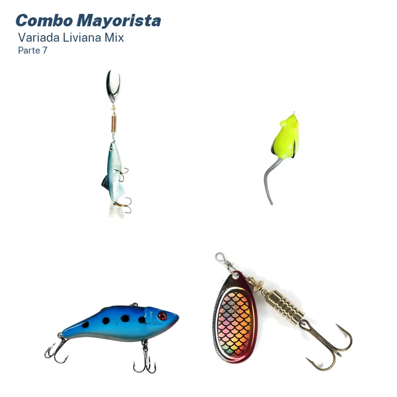 Mega Combo Mayorista Pesca Variada Liviana (126 Unid.)