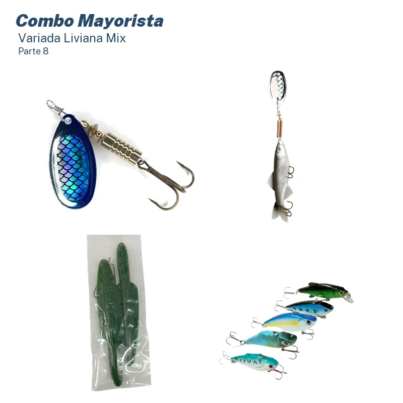 Mega Combo Mayorista Pesca Variada Liviana (126 Unid.)