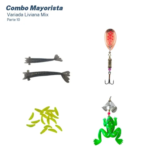 Mega Combo Mayorista Pesca Variada Liviana (126 Unid.)