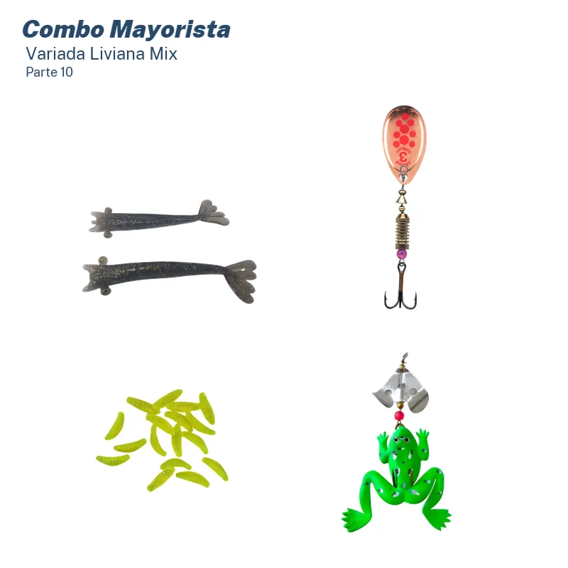 Mega Combo Mayorista Pesca Variada Liviana (126 Unid.)