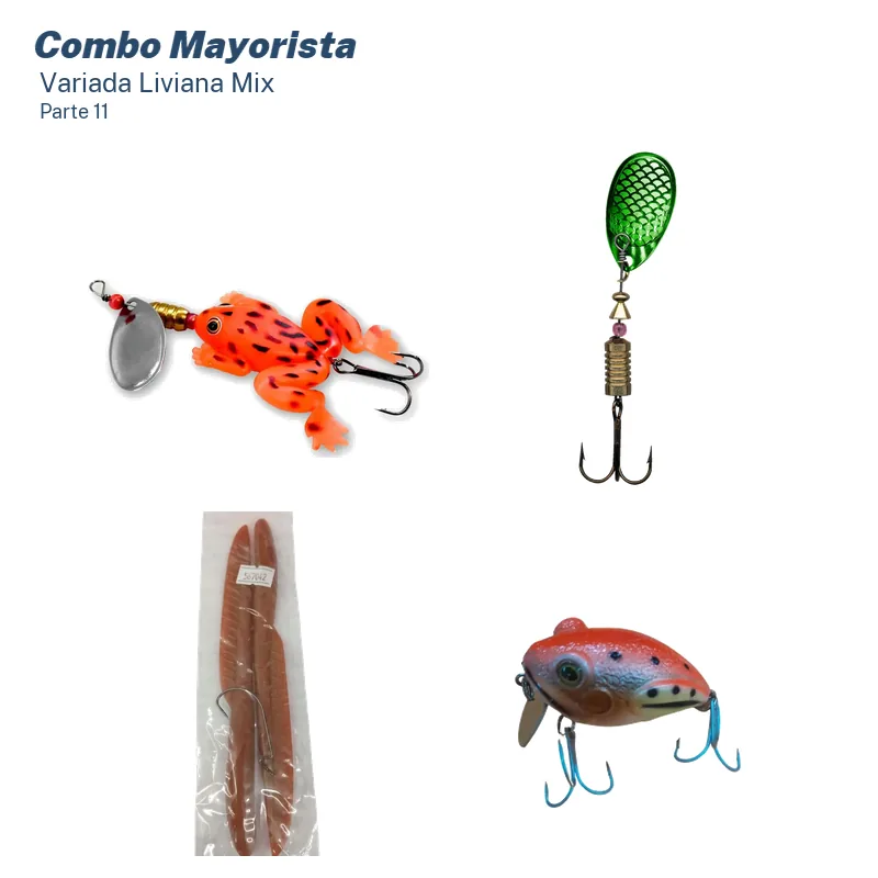Mega Combo Mayorista Pesca Variada Liviana (126 Unid.)