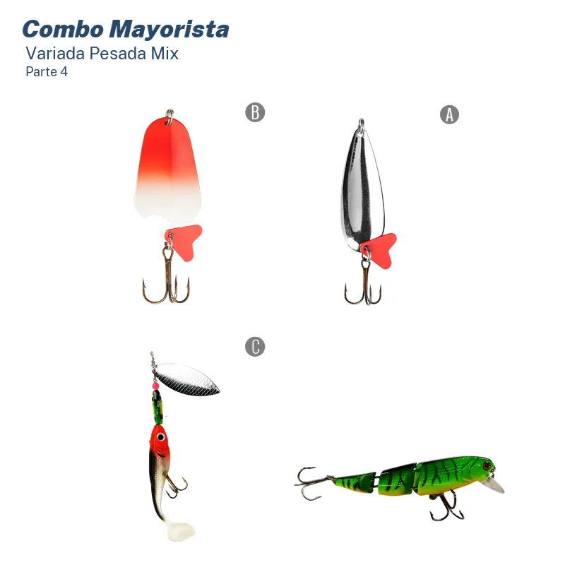 Mega Combo Mayorista Pesca Variada Pesada (91 Unid.) Mega Combo Mayorista Pesca Variada Pesada (91 Unid.)