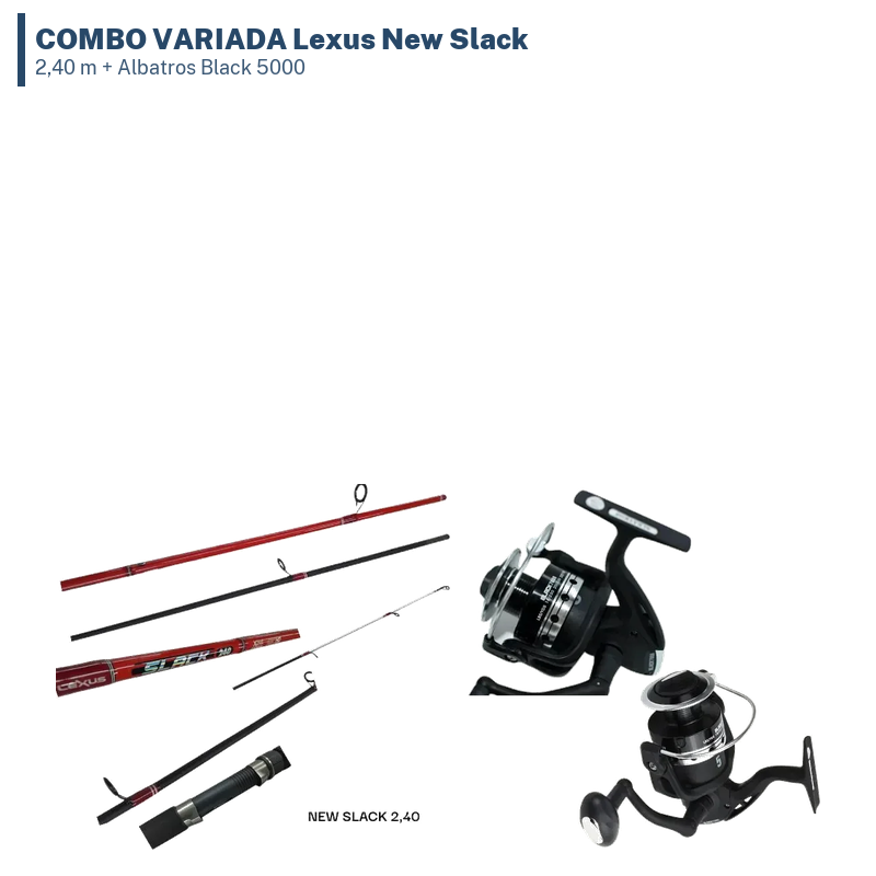 COMBO VARIADA Lexus New Slack 2,40 m + Albatros Black 5000