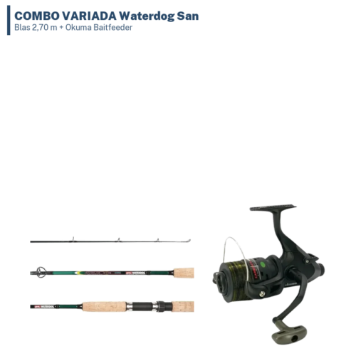 COMBO VARIADA Waterdog San Blas 2,70 m + Okuma Baitfeeder - Combo COMBO VARIADA Waterdog San Blas 2,70 m + Okuma Baitfeeder