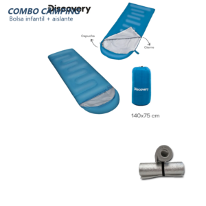 Combo Camping Bolsa de Dormir Infantil + Aislante