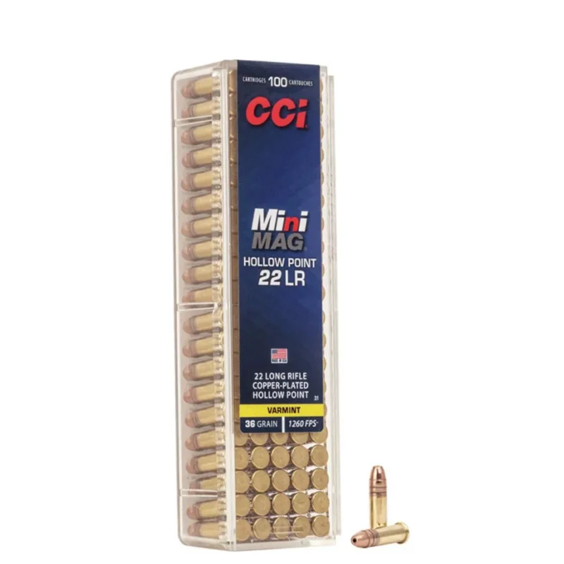 BALAS CCI MINI MAG 22LR C/U 36GRN (031) 20826 (CAJA X 100 UNIDADES) Balas Mini Mag 22Lr con U 36Grn (031) 20826 (Caja X 100 Unidades) Cci