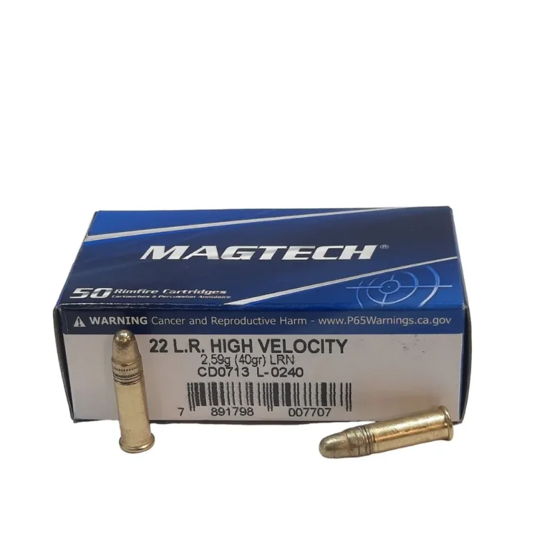 BALAS MAGTECH 22LR 40GR PS LRN/HV (22A) (CAJA X 50 UNIDADES) Balas 22Lr 40 Gr Ps Lrn/Hv (22A) (Caja X 50 Unidades) Magtech