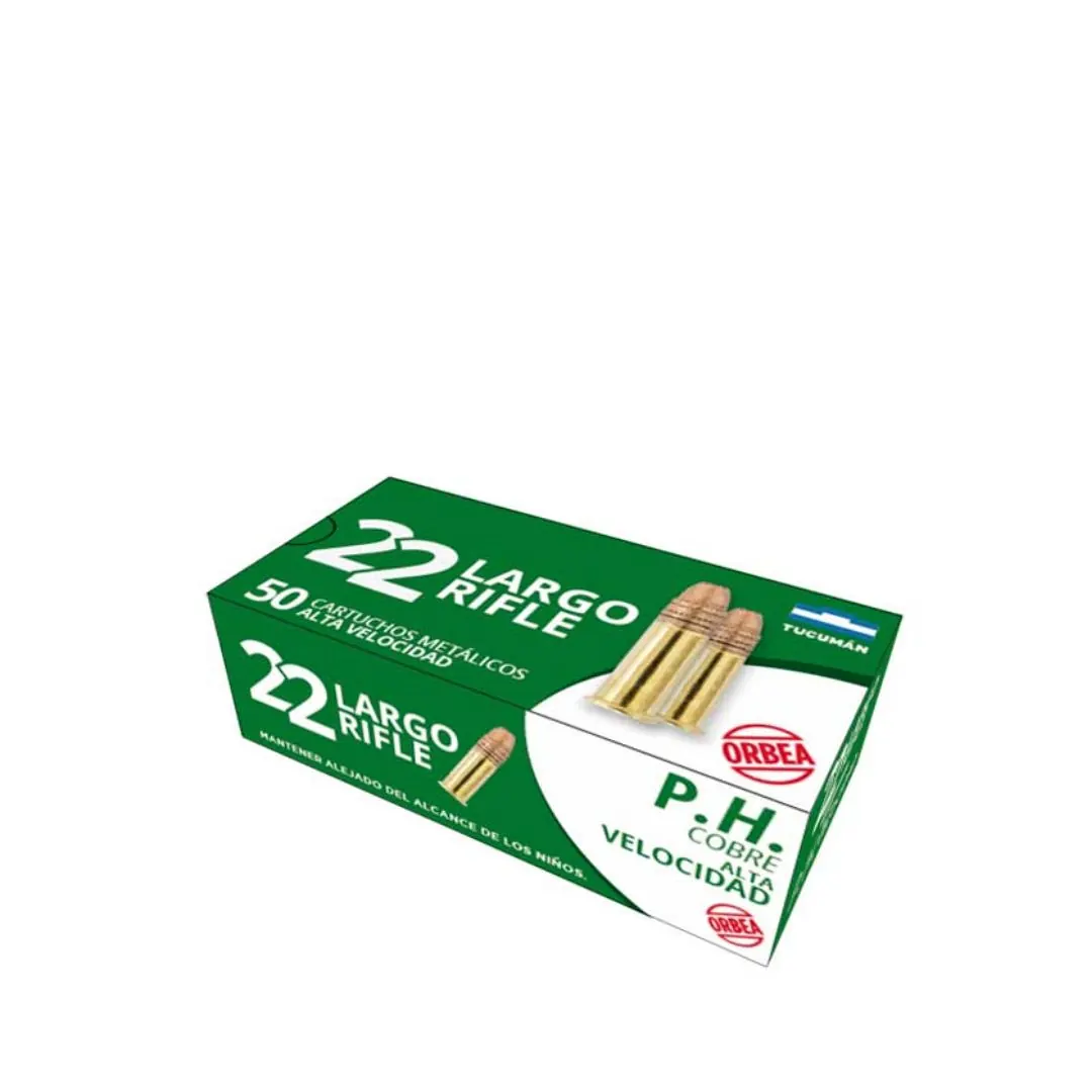 Balas 22Lr Ph/Av Cobreada con U (Caja X 50 Unidades) Orbea